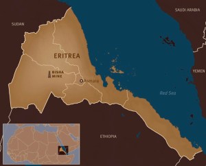 Eritrea map HRW