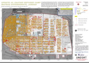 Syrian refugee camp map