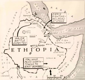 Ethiopia invasion map