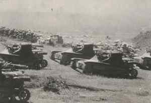 Italian tanks advance