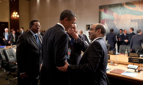 President Obama with Meles Zenawi
