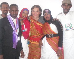 Olivera with group of Ogaden refugees