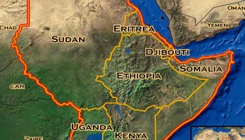 Horn of Africa map