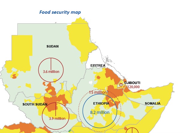 Eritrea Food Security map