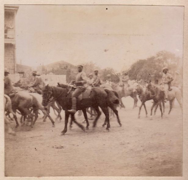 Black troops Beaufort West with Column after skirmish with Boers February 1901