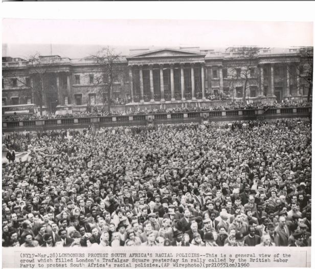 London demonstration Sharpeville 29 March 1960