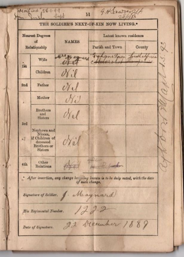 John William Maynard, 1st Royal Berks