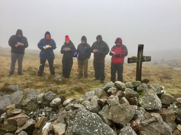 Remembrance service above Trefil