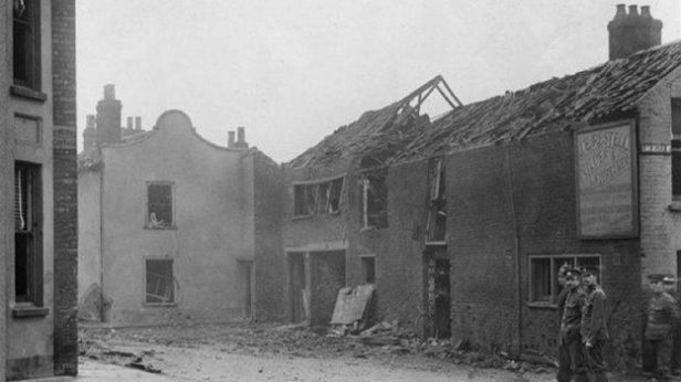 Bombed area in Great Yarmouth