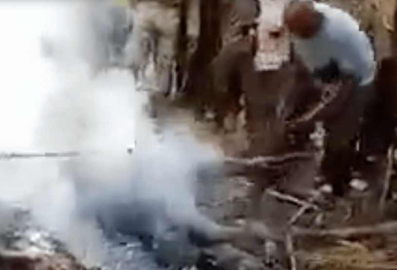 Tigrayan man burnt alive