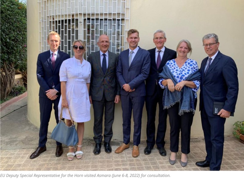 David Korpela, the Chief of Staff of EU Special Representative for the Horn of Africa (EUSR), Annette Weber, visited Asmara last week to conduct consultations on predominantly regional matters