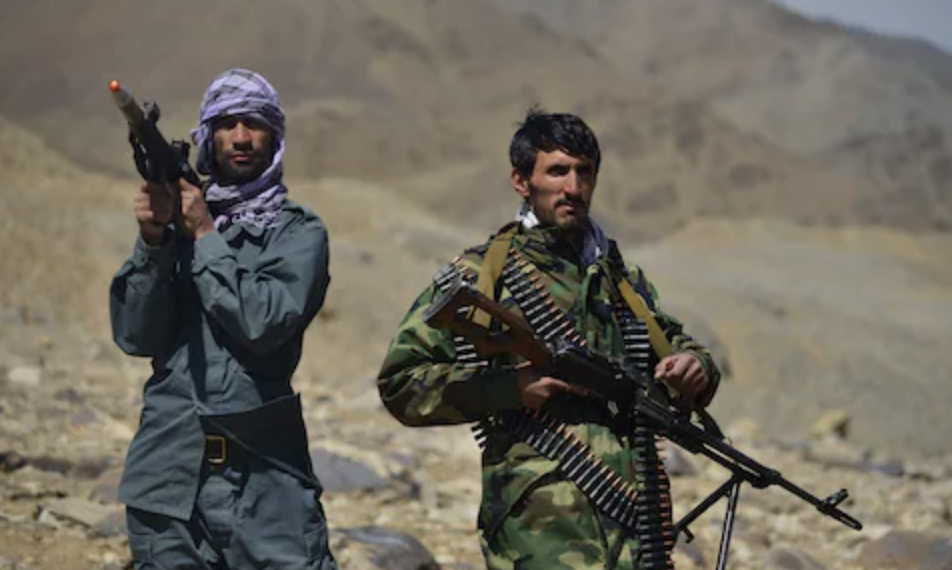 Anti-Taliban fighters in Panjshir, Afghanistan, August 2021