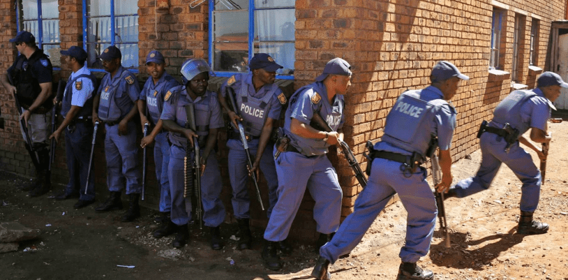 South African police