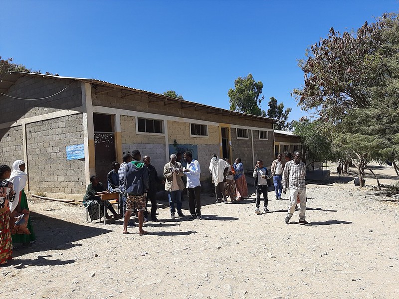 Shelter in Mekelle converted into a small shelter for internally displaced persons (IDP)