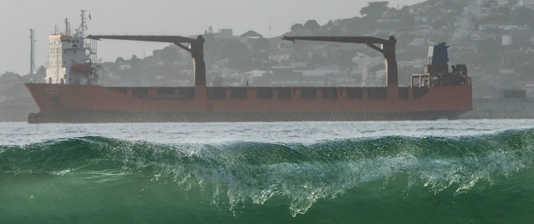 The Lady R is a relatively small 7,260 ton ship designed to carry vehicles and cargo containers