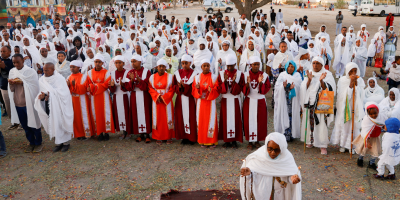 Ethiopian Orthodox Church Lake Dambal in Batu town of Oromia Region