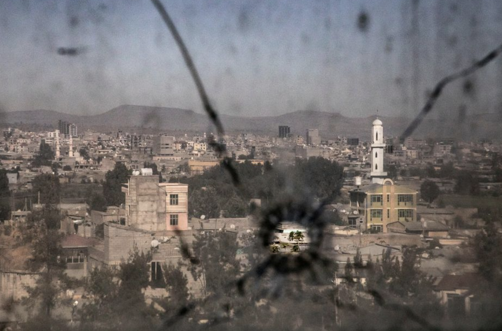 Bullet holes in Ayder Hospital in Mekelle. Bullet holes in Ayder Hospital in Mekelle.