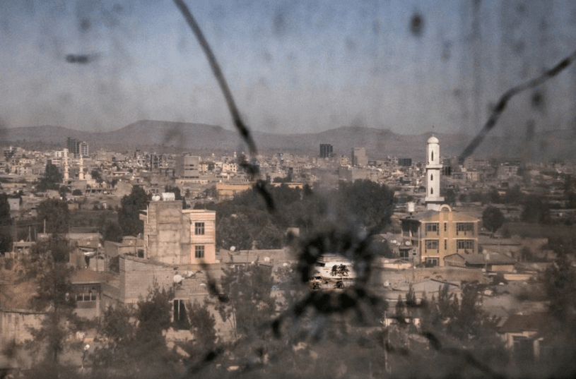 Bullet hole in Ayder Hospital, Mekelle