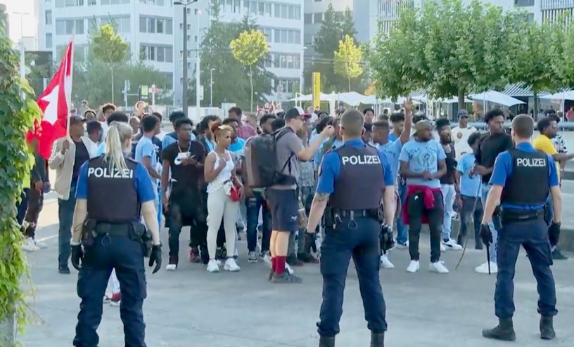 Eritrean protest Oberuzwil, Switzerland, 2 Sept 2023