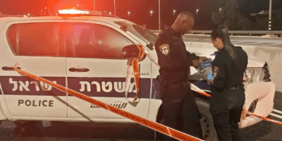 Israeli Police at scene of Eritrean clashes