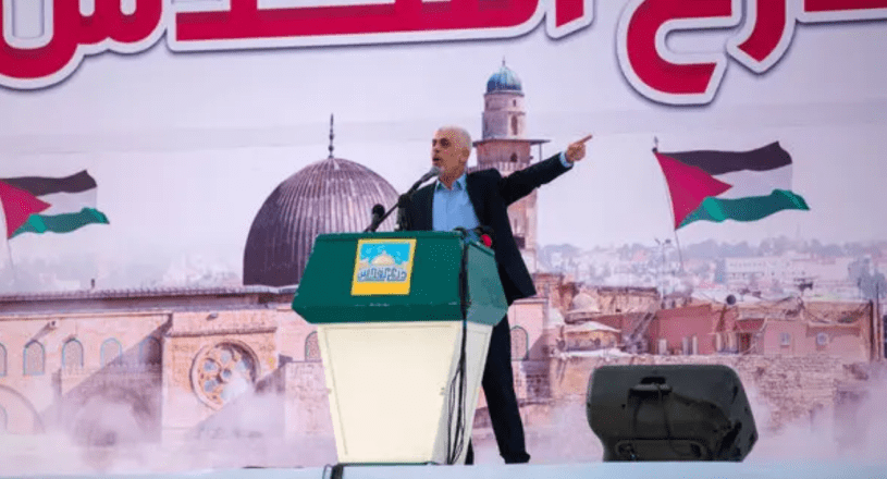 Hamas in Gaza, last year at a rally in Gaza City