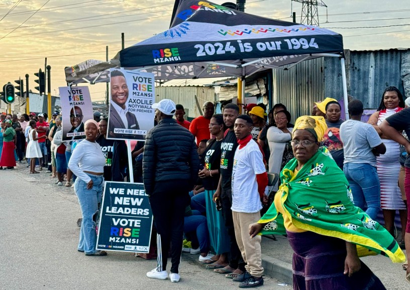 Voting in Khayelitsha, Cape Town 2024