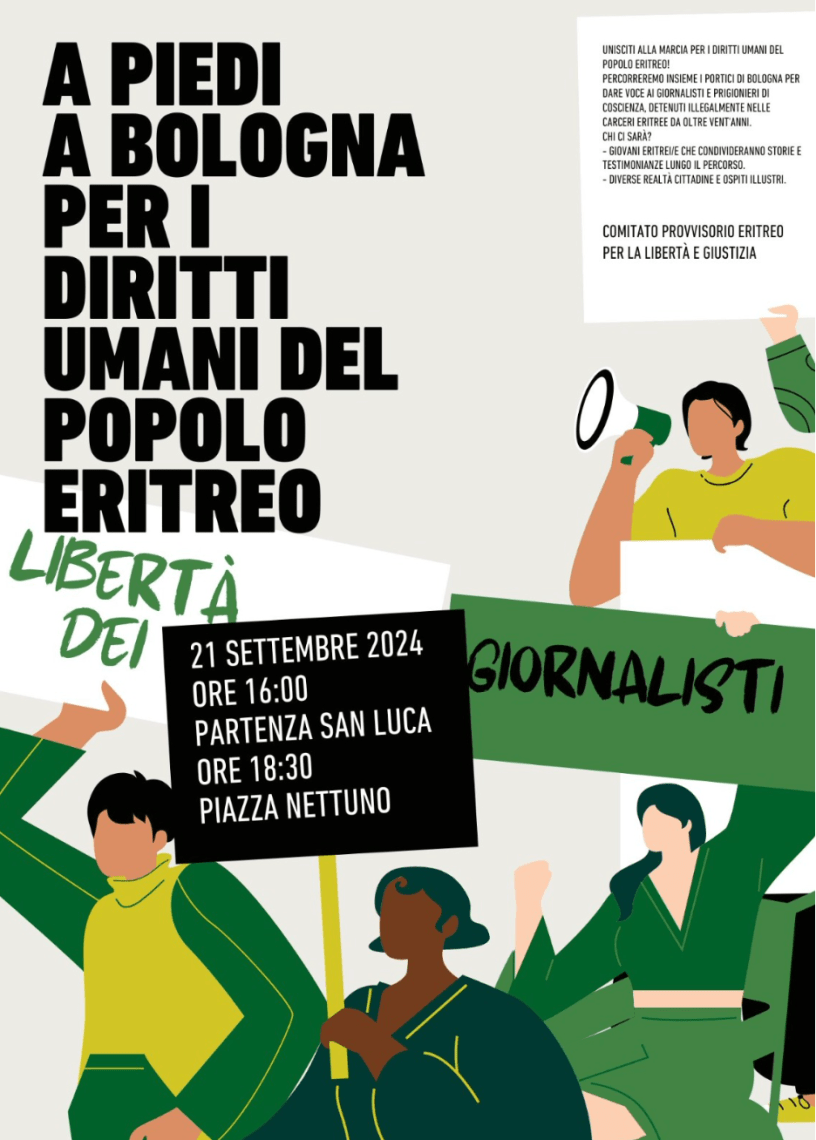 Eritrea human rights march Bologna