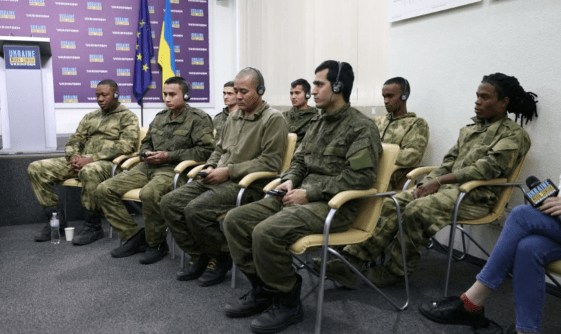 African Prisoners of War taken captive by Ukraine