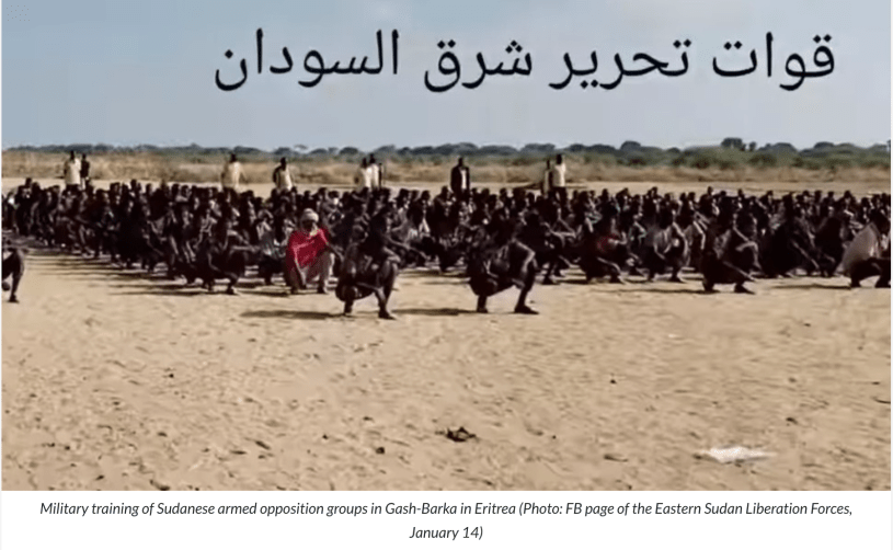 Eastern Cohort Sudanese militia training in Eritrea