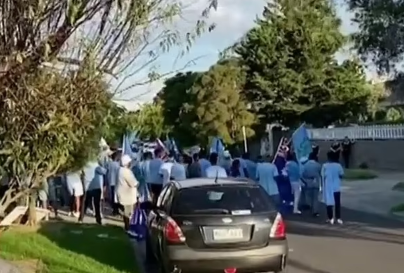 Blue Revolution Melbourne Protest 2024