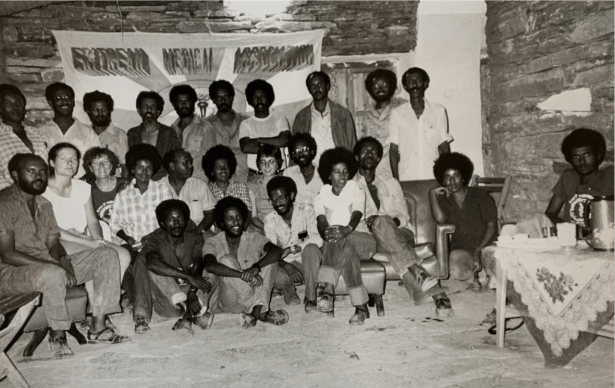 Cathy Watson with the EPLF 1985