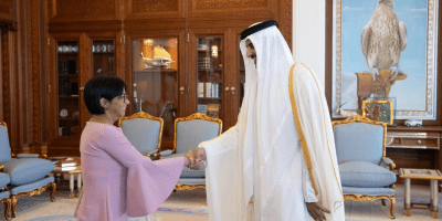 Venezuela’s Vice President Delcy Eloina Rodriguez Gomez in Doha