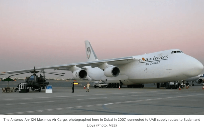 UAE armslift to the RSF