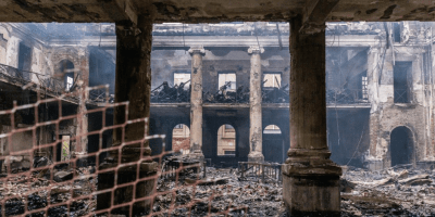 UCT Library and Archive burnt