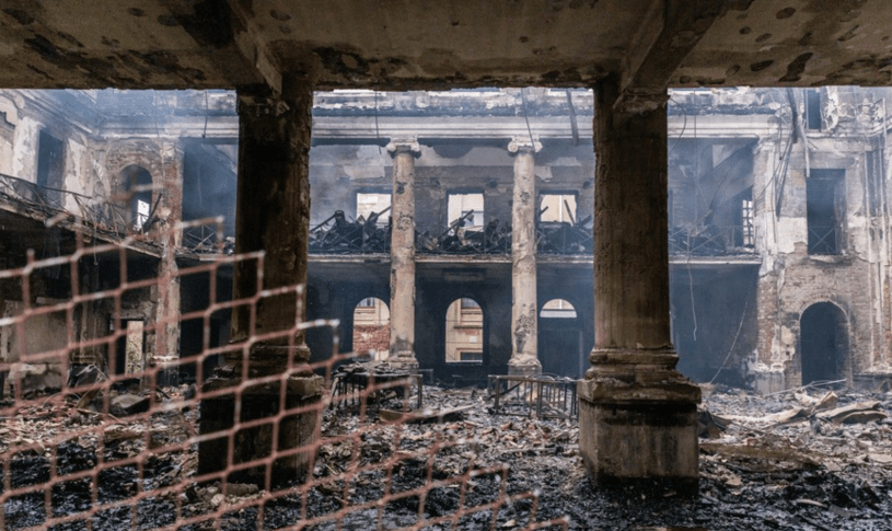 UCT Library and Archive burnt