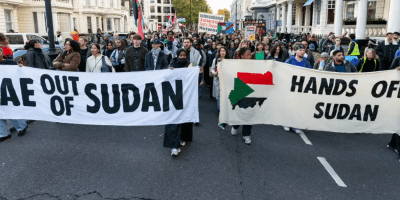 Demonstrations against UAE support for the RSF