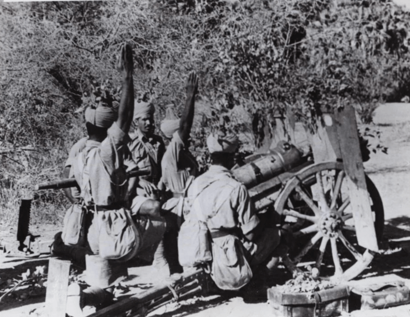 Indian troops during the capture of Massawa April 1941