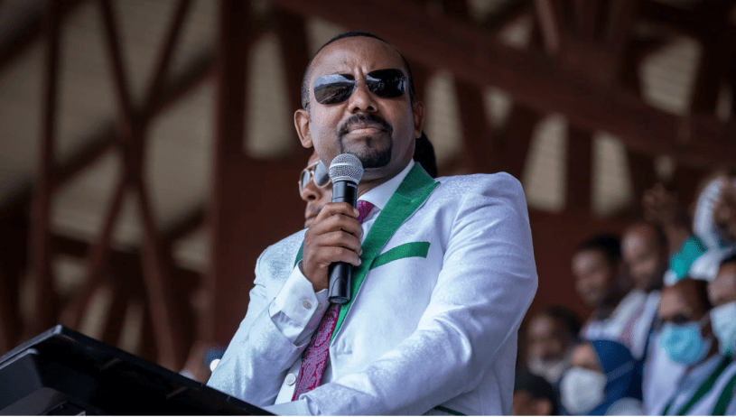 Prime Minister Abiy Ahmed winning 2021 election