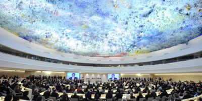UN Human Rights Council chamber at the Palais des Nations, Geneva