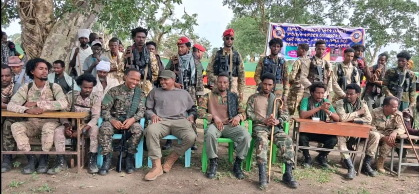 Chairman of Amhara Fano National Movement, Zemene Kassie at FANO graduation ceremony