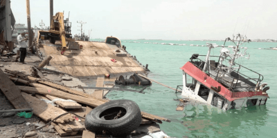 Port of Mocha damaged by the Houthis