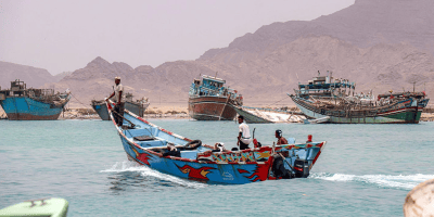 Fishing boats Bab el-Mandeb Strait