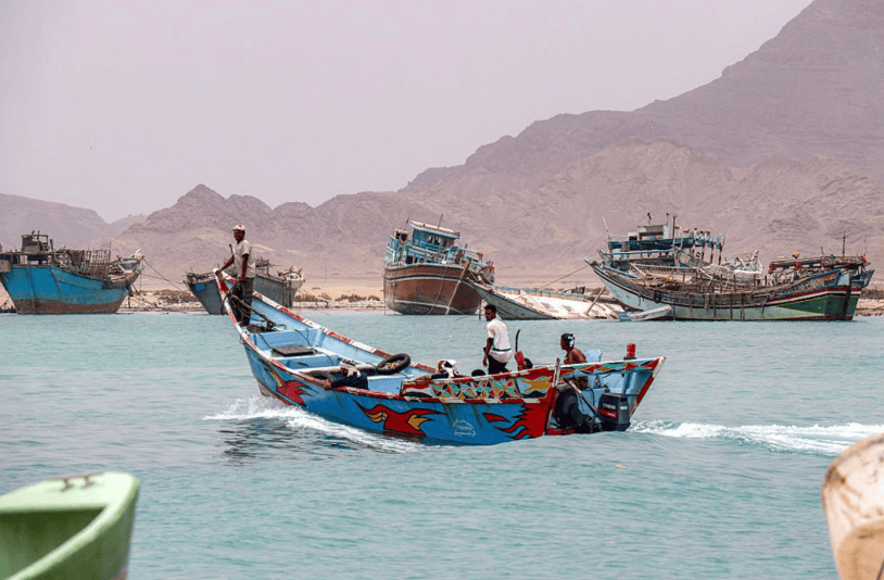 Fishing boats Bab el-Mandeb Strait
