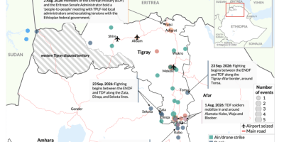ACLED map of Tigray conflict