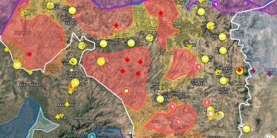 The Ethiopian Conflict Map @Ethiomapping detail on Ethiopia Eritrea border