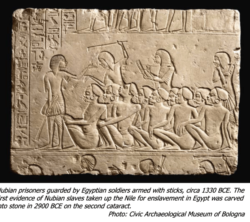 Egyptian slaves from Nubia
