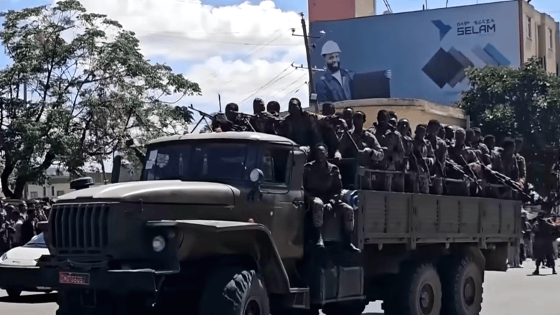 Ethiopian forces in Tigray