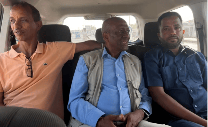 Al Jazeera team in one of our road trips in northern Ethiopia